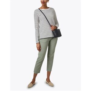 Frank & Eileen Wicklow Green Cotton Chino Pant 0